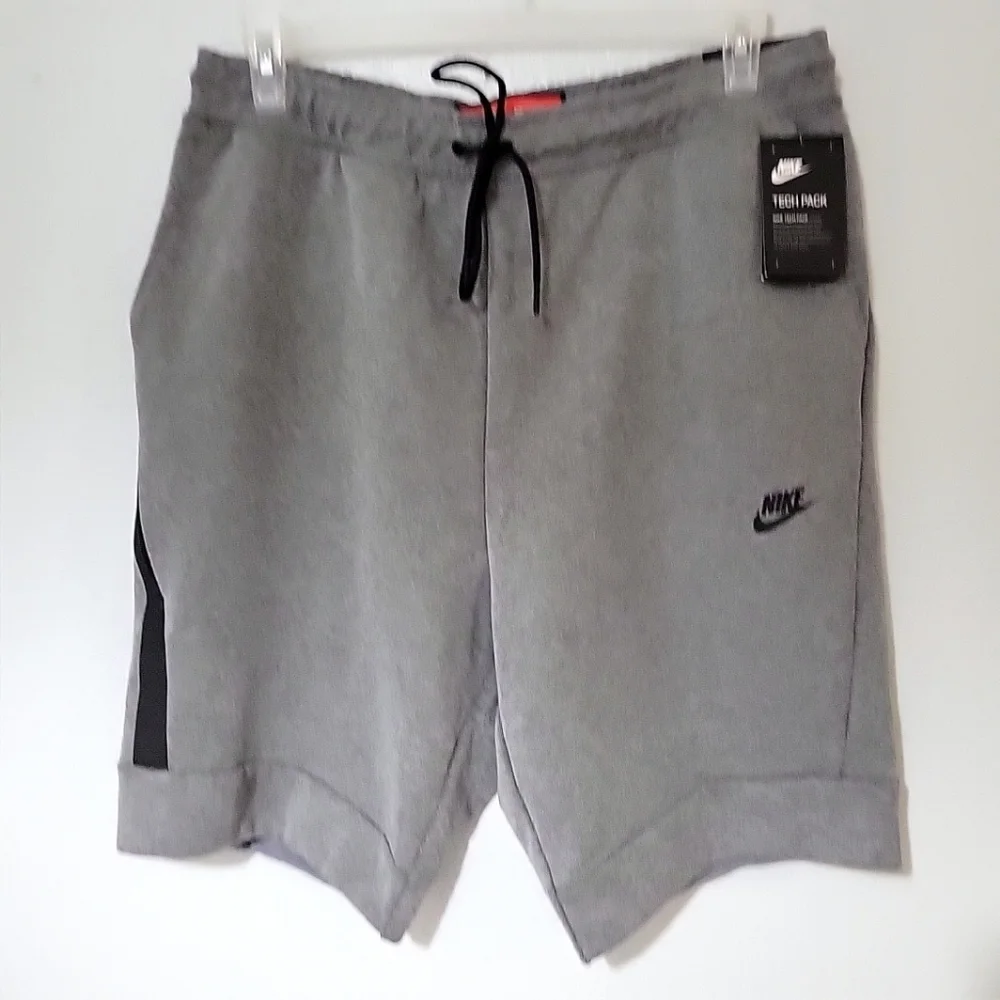 Nike Tech Pack Fleece Men's Shorts Grey Size XLarge - Picture 12 of 14